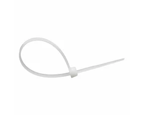 Coliere plastic 100buc 0,25x20cm - Alb