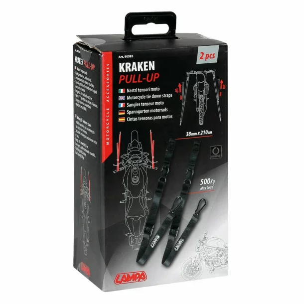 Set chingi de ancorare pentru motociclete, Kraken Pull-Up, 2buc, Lampa