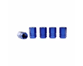 Ornamente capacele valve Hexagonal din aluminiu, 5buc - Albastru