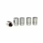 Ornamente capacele valve Hexagonal din aluminiu, 5buc - Argintiu