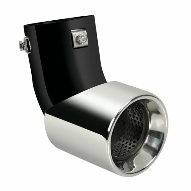 Ornament toba esapament curbat TS-68, din otel inoxidabil lustruit, sunet sport, racordare Ø40-62mm - Resigilat