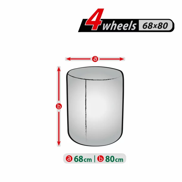 Protective cover for 4pcs spare wheels, 14-15&#039;&#039; - 68x80cm