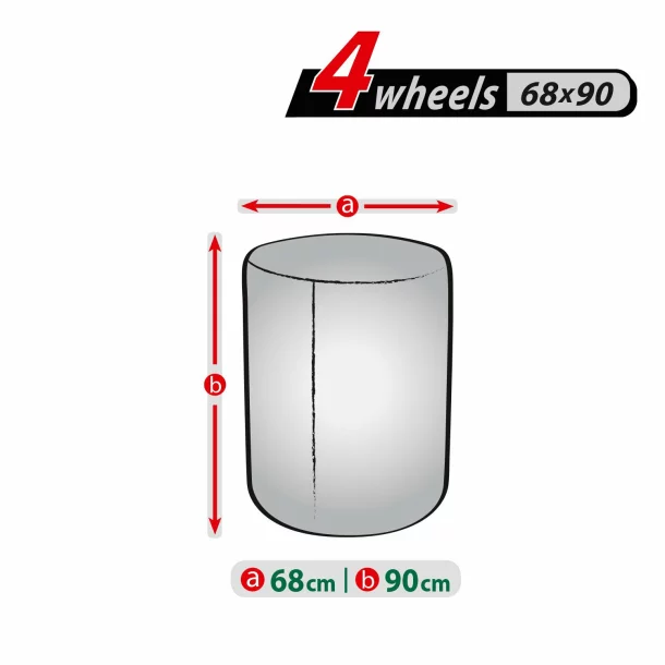 Protective cover for 4pcs spare wheels, 15-18&#039;&#039; - 68x90cm