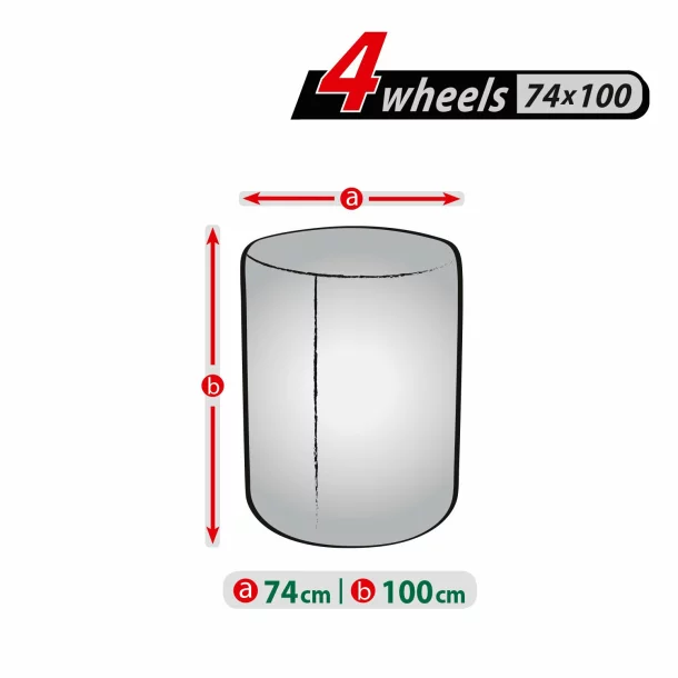 Protective cover for 4pcs spare wheels, 15-20&#039;&#039; - 74x100cm