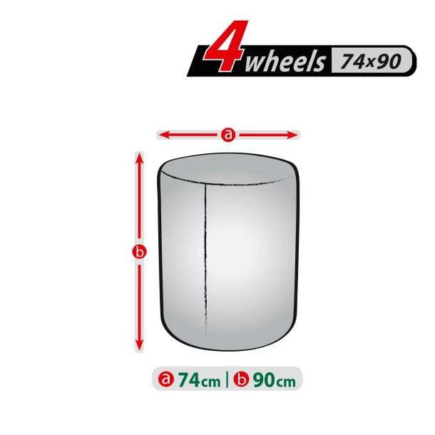 Protective cover for 4pcs spare wheels, 15-19&#039;&#039; - 74x90cm