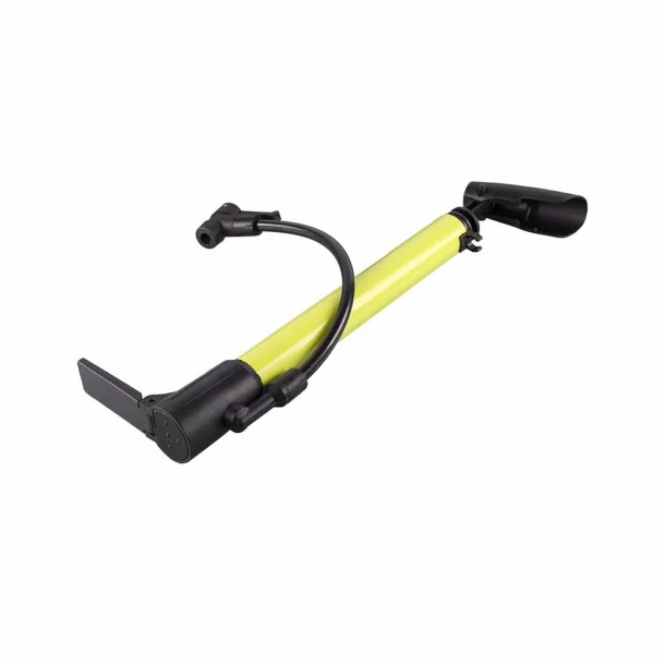 Pompa manuala pentru bicicleta, cu furtun si suport de fixare pe cadru, lungime 310mm, max 8Bari/120PSI