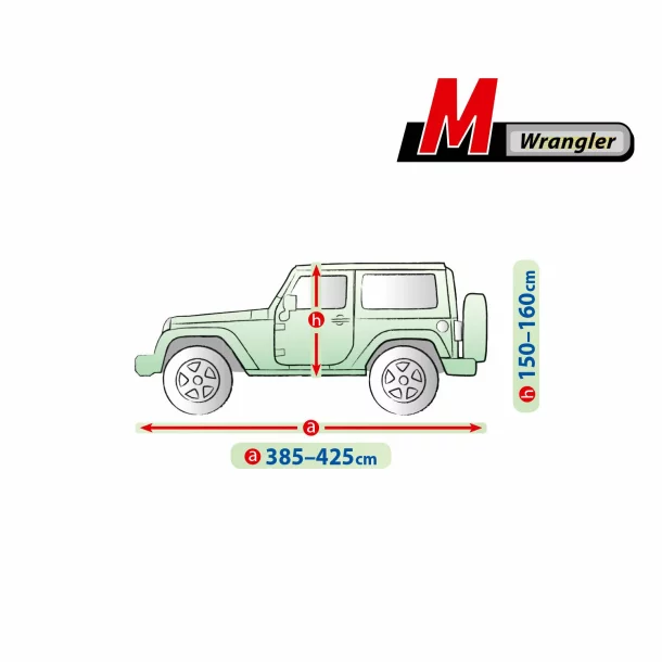 Prelata auto completa Mobile Garage - M - Wrangler