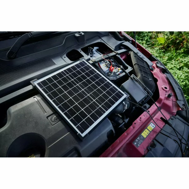 BATTERYcharge SOLAR 20W, Solar-powered battery maintenance for vehicles