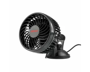Ventilator auto cu 2 viteze, fixare cu ventuza, diametru 4.5&#039;&#039;, Amio, 12V