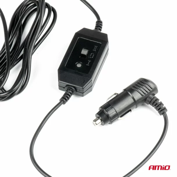 Ventilator auto cu 2 viteze, fixare cu ventuza, diametru 4.5&#039;&#039;, Amio, 12V