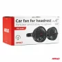 Ventilator auto dublu cu 2 viteze, fixare la tetiera, diametru 2x4&#039;&#039;, Amio, 12V