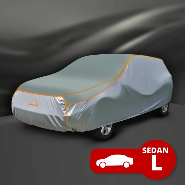 Prelată auto impermeabilă anti-grindină pentru sedan, mărimea L, 483 x 178 x 120 cm