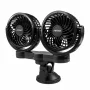 Double car fan with 2 speeds, suction cup attachment, diameter 2x4&#039;&#039;, Amio, 24V