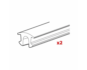 Set 2 cauciucuri inferioare pentru bare portbagaj Silenzio, Alumia, Helio, Quadra, Snap - L = 125 cm