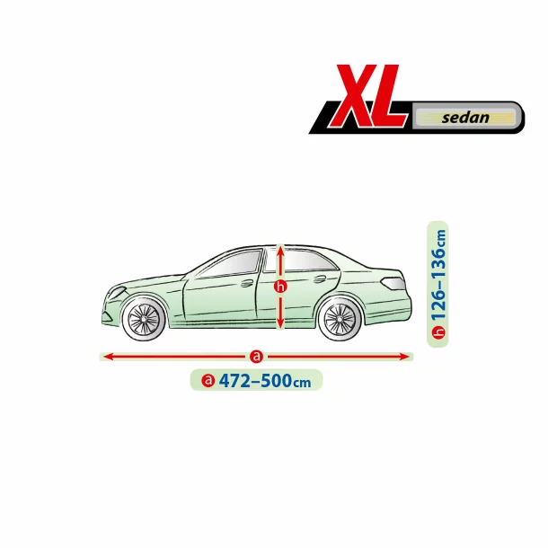 Prelata auto completa Membrane Garage, complet impermeabila si respirabila - XL - Sedan