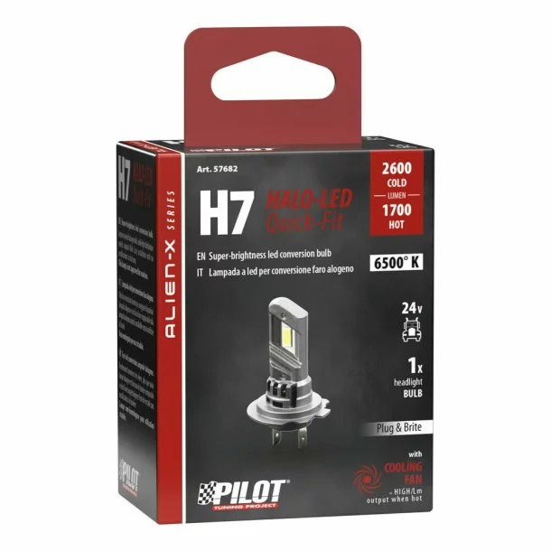 24V Halo Led Alien-X Series Quick-Fit - H7 - PX26d - 1pcs