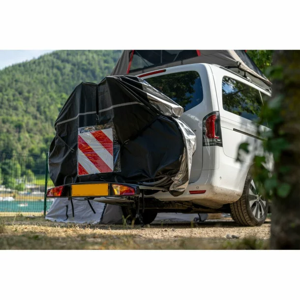 3-4 bike tarpaulin, for bike rack with tow ball attachment - 190x50x130 cm