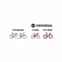 3-4 bike tarpaulin, for bike rack with tow ball attachment - 190x50x130 cm