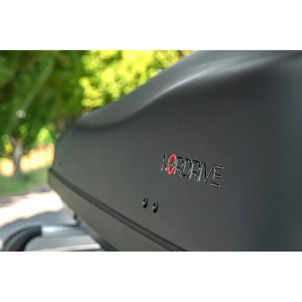 Box 400, cutie portbagaj ABS, 400 l - Negru embosat