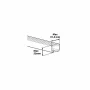 Box 400, cutie portbagaj ABS, 400 l - Negru embosat