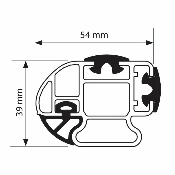 Kargo-plus csomagtartó szett, rögzítőkészlettel és 2db 135cm-es alumínium rudakkal, Volkswagen Caddy 03/04&gt;08/15, Caddy    09/15&gt;11/19, Caddy 12/19&gt;12/20, Caddy Life    01/04&gt;08/15