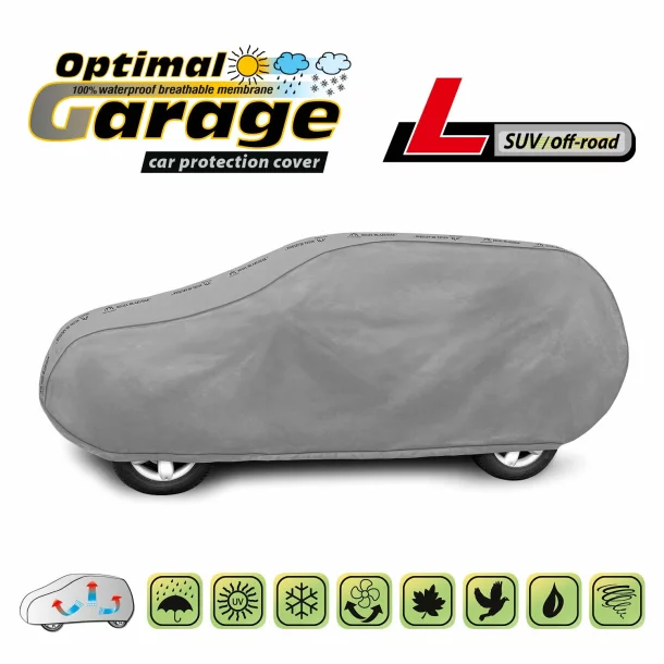 Optimal Membrane Garage komplet autótakaró ponyva, teljesen vízálló és légáteresztő - L - SUV/Off-Road