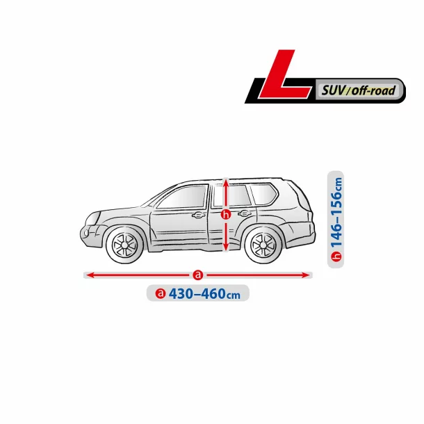 Optimal Membrane Garage komplet autótakaró ponyva, teljesen vízálló és légáteresztő - L - SUV/Off-Road