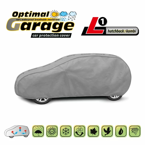 Optimal Membrane Garage komplet autótakaró ponyva, teljesen vízálló és légáteresztő - L1 - Hatchback/Kombi