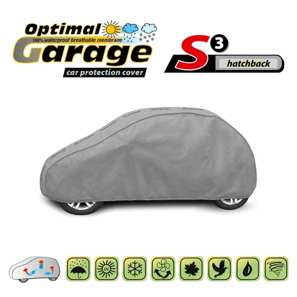 Optimal Membrane Garage komplet autótakaró ponyva, teljesen vízálló és légáteresztő - S3 - Hatchback