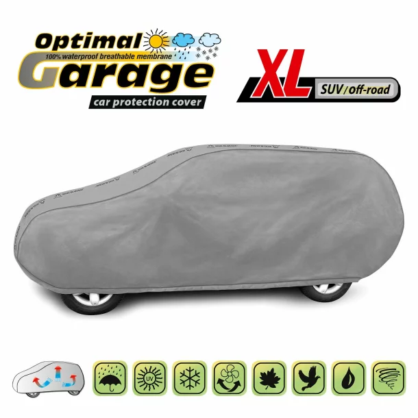Optimal Membrane Garage komplet autótakaró ponyva, teljesen vízálló és légáteresztő - XL - SUV/Off-Road