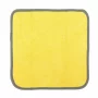 Premium Quality, kétoldalas mikroszálas kendő - 30x30 cm - Szürke/Sárga