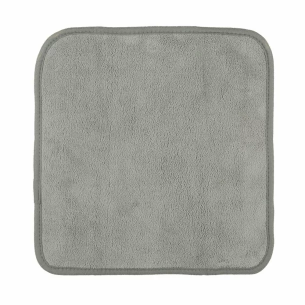 Premium Quality, kétoldalas mikroszálas kendő - 30x30 cm - Szürke/Sárga