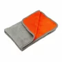 Laveta microfibra cu fata dubla, Premium Quality - 40x60 cm - Gri/Portocaliu
