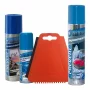 Téli jégmentesítő csomag, Basic, Szélvédő jégkaparó trapéz, páramentesítő 200ml, jégmentesítő 300ml, zárjégoldó 50ml, 4db