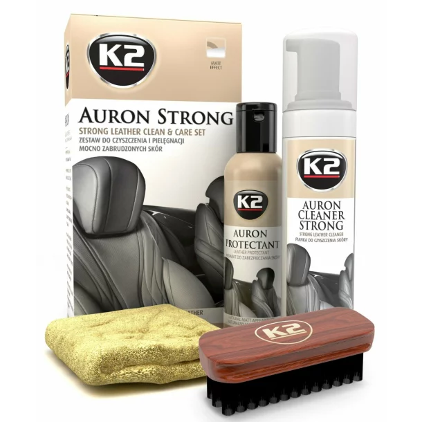 Kit curatare si intretinere piele, Auron Strong K2