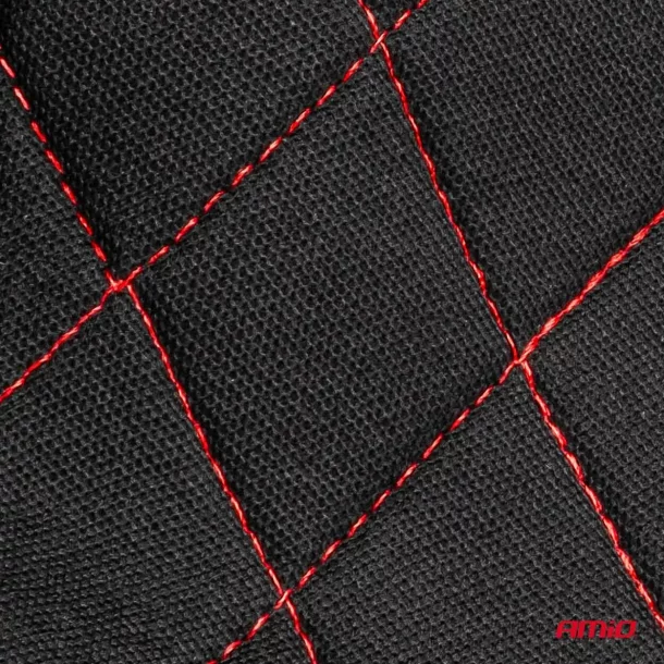 Huse scaun universale 9buc, Amio SC-03 - Negru/Rosu