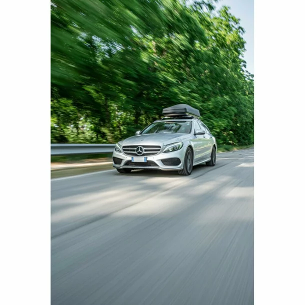 Box 480, cutie portbagaj ABS, 480 l - Negru embosat