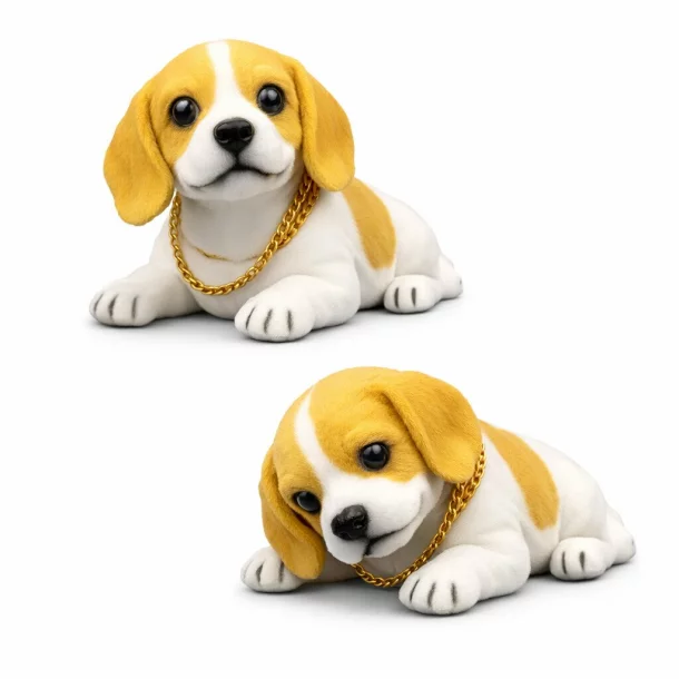 Ornament auto interior, caine care da din cap - Beagle