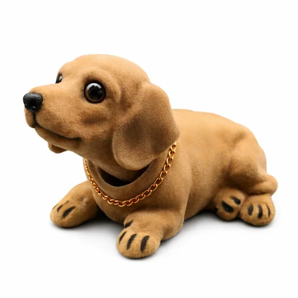 Ornament auto interior, caine care da din cap - Teckel