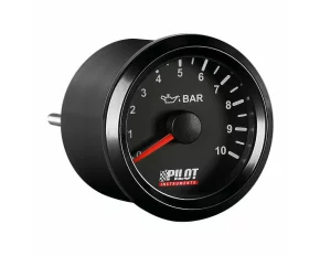Manometru presiune ulei, Seria Black Analog, 9-32V - Ø 2" (52 mm)