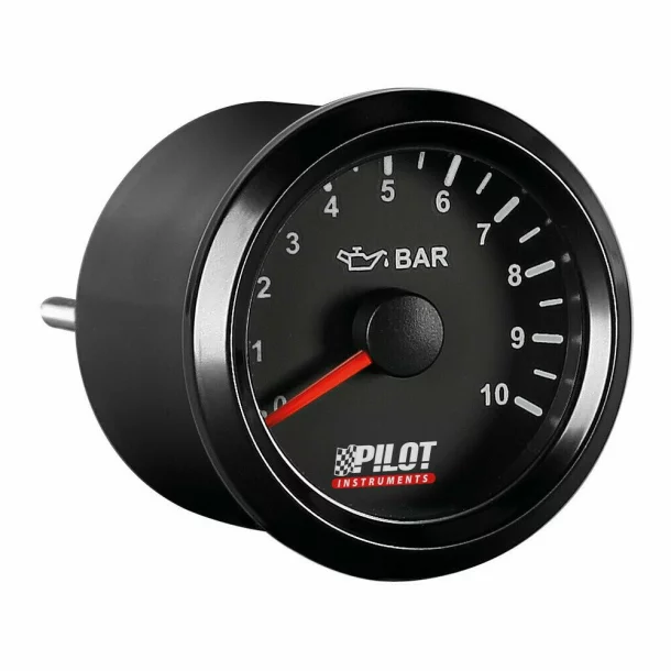 Manometru presiune ulei, Seria Black Analog, 9-32V - Ø 2" (52 mm)