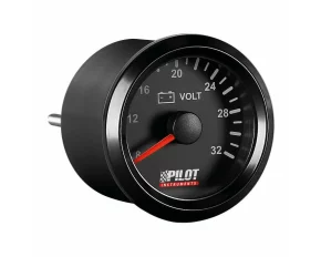 Voltmetru Seria Black Analog, 9-32V - Ø 2" (52 mm)