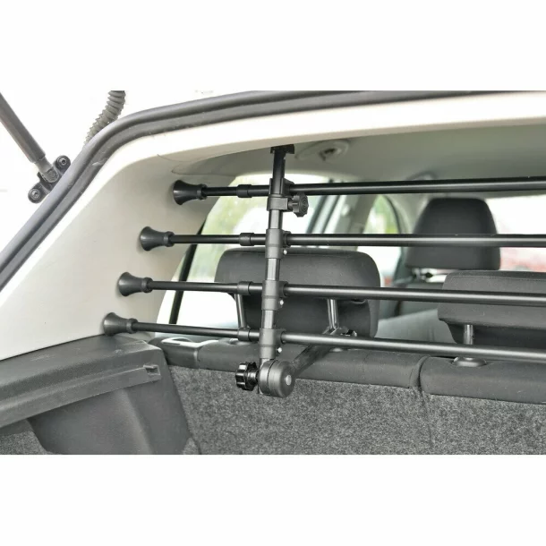 GRG-9 Compact, 4 sections telescopic dog cargo guard for head-rest application - 1400x550 mm