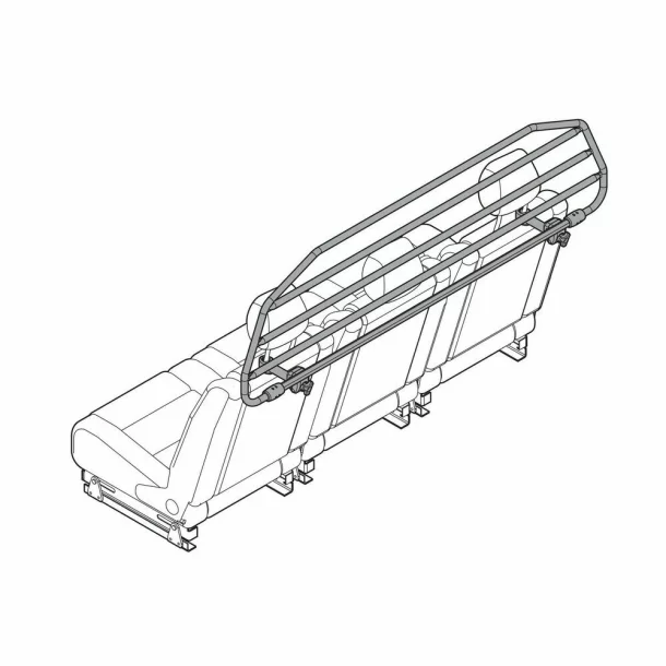 Fit-Kit A, kit de fixare la tetiere pentru Premium Guard grilaj de protectie auto, bariera pentru caini