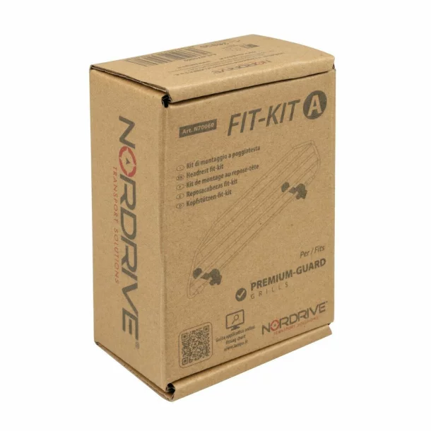 Fit-Kit A, kit de fixare la tetiere pentru Premium Guard grilaj de protectie auto, bariera pentru caini