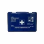 Set pachet prim ajutor auto, trusa sanitara si stingator cu pulbere 1kg Cridem, geanta organizatoare Galben