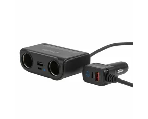 Priza dubla bricheta cu 2xUSB-A + 2xUSB-C QC3.0 PD3.0 120W, 12/24V, Amio