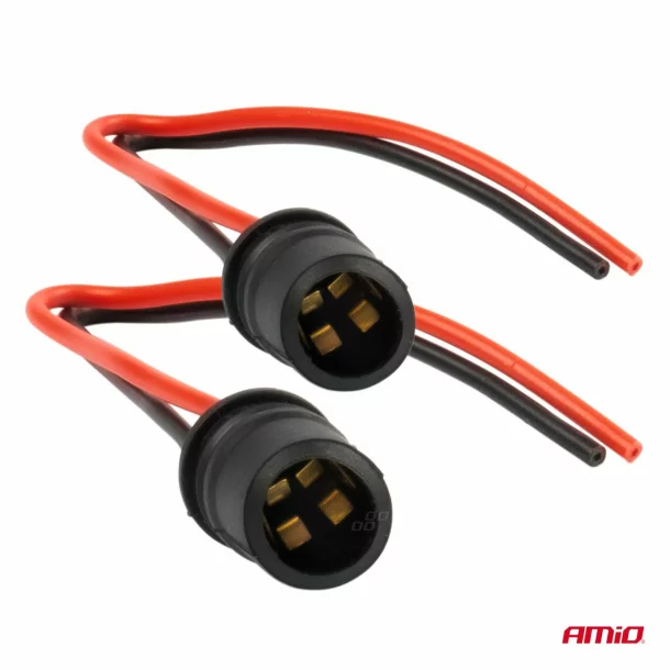 Soclu bec T10, set de 2buc, Amio