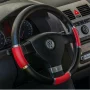 Husa volan 4Cars - M - Ø 37/39cm - Negru/Rosu