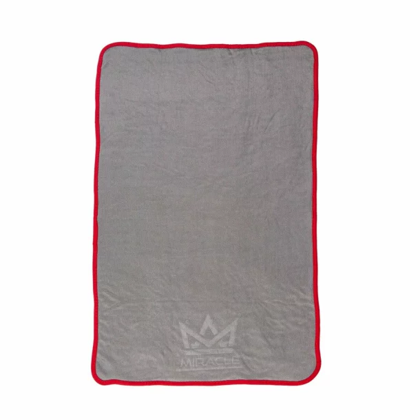 Laveta microfibra cu fata dubla, Miracle - 50x80 cm - Gri/Rosu